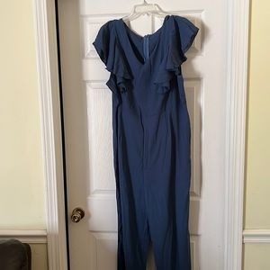 Satan Blue Romper with Sleeves